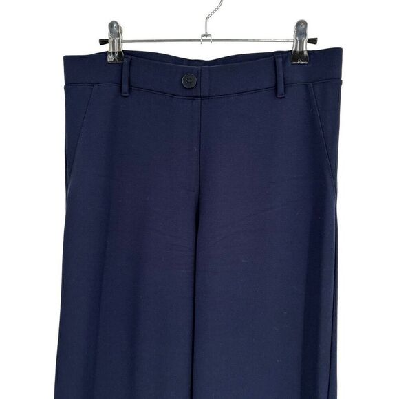 Betabrand Classic Bootcut Dress Yoga Pants Navy Blue Size Medium Long - Picture 3 of 7